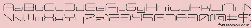 Шрифт Andtiohone – чёрные шрифты на розовом фоне