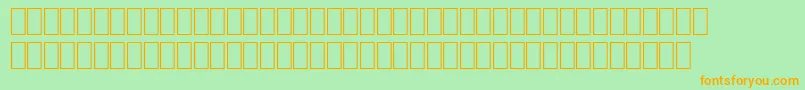 SpTiere1 Font – Orange Fonts on Green Background