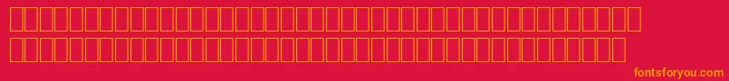 SpTiere1 Font – Orange Fonts on Red Background