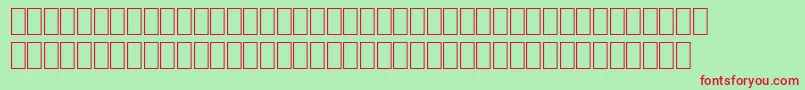 SpTiere1 Font – Red Fonts on Green Background