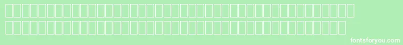 SpTiere1 Font – White Fonts on Green Background