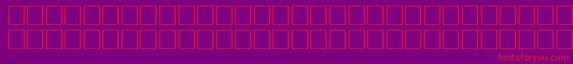 VelveteenRegular Font – Red Fonts on Purple Background