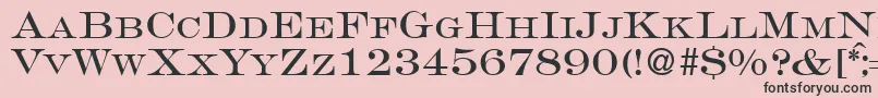 GravureromanRegularDb Font – Black Fonts on Pink Background