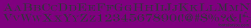 GravureromanRegularDb Font – Black Fonts on Purple Background