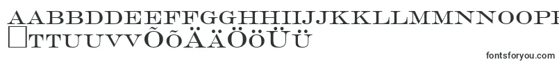 フォントGravureromanRegularDb – エストニアのフォント