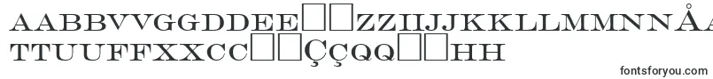 Fonte GravureromanRegularDb – fontes uzbeques