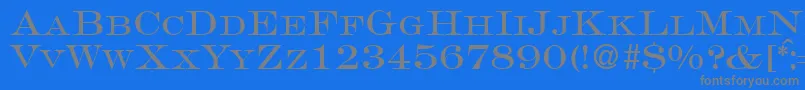 fuente GravureromanRegularDb – Fuentes Grises Sobre Fondo Azul
