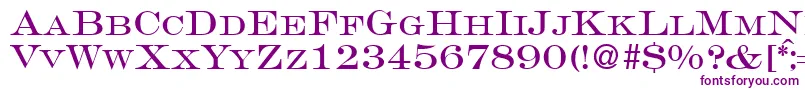 GravureromanRegularDb Font – Purple Fonts on White Background