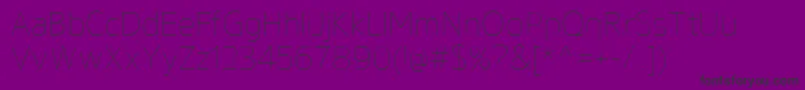 GeldersansThin Font – Black Fonts on Purple Background