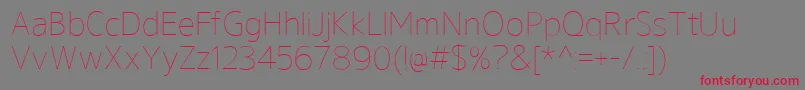 GeldersansThin Font – Red Fonts on Gray Background
