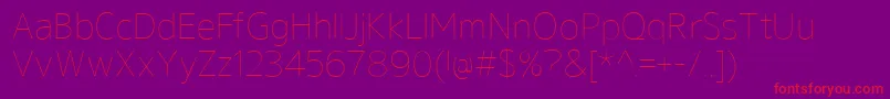 GeldersansThin Font – Red Fonts on Purple Background