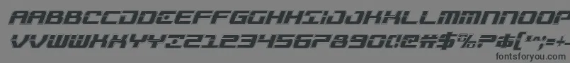 Troopersacadcondital Font – Black Fonts on Gray Background