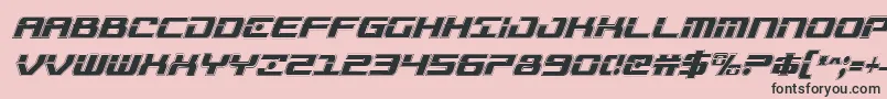 Troopersacadcondital Font – Black Fonts on Pink Background