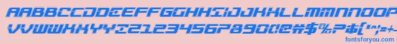 Troopersacadcondital Font – Blue Fonts on Pink Background
