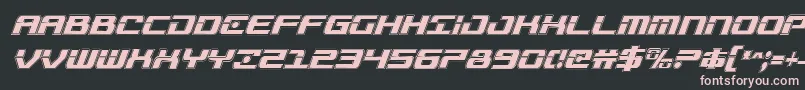 Troopersacadcondital Font – Pink Fonts on Black Background