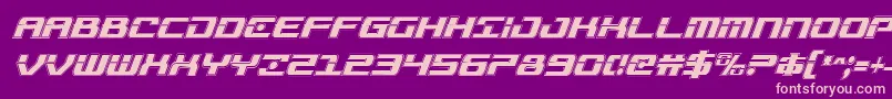 Troopersacadcondital Font – Pink Fonts on Purple Background