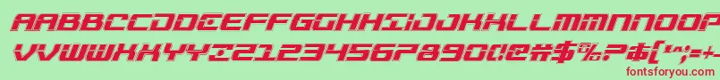 Troopersacadcondital Font – Red Fonts on Green Background