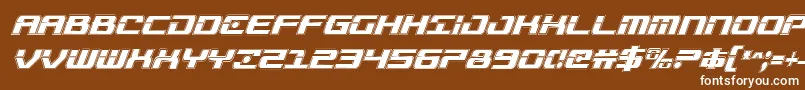 Troopersacadcondital Font – White Fonts on Brown Background