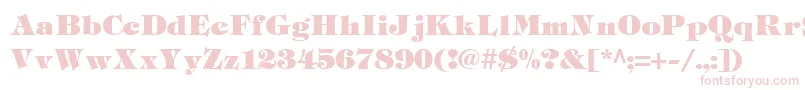 Tiffh Font – Pink Fonts on White Background