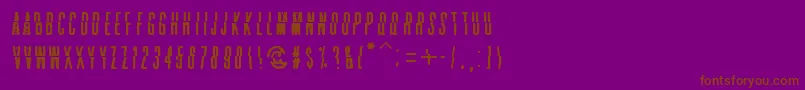 Weitere Informationen zur PacificBreak-Schriftart PacificBreak-Schriftart – Braune Schriften auf violettem Hintergrund