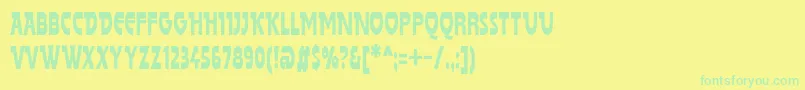 fuente Spslhillc – Fuentes Verdes Sobre Fondo Amarillo