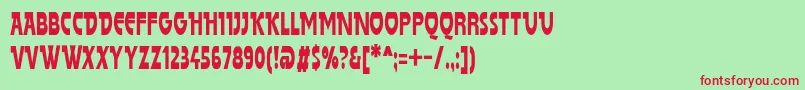 Spslhillc Font – Red Fonts on Green Background