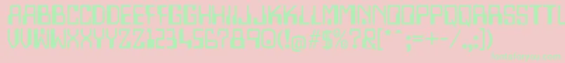Lazenbycompliquid Font – Green Fonts on Pink Background