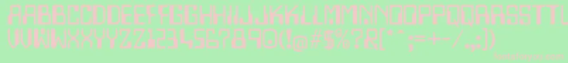 Lazenbycompliquid Font – Pink Fonts on Green Background