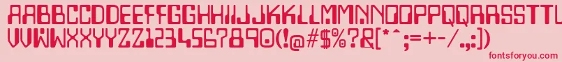 More about Lazenbycompliquid Font Lazenbycompliquid Font – Red Fonts on Pink Background