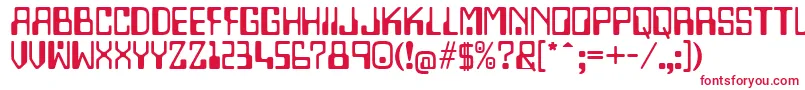Lazenbycompliquid Font – Red Fonts on White Background