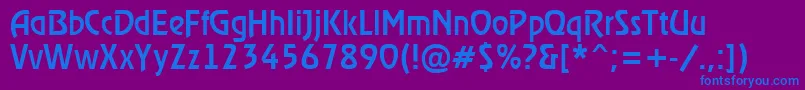 Шрифт ARewindermedium – синие шрифты на фиолетовом фоне