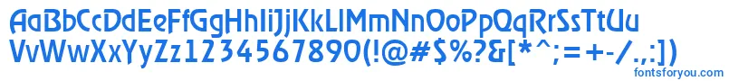 Шрифт ARewindermedium – синие шрифты на белом фоне