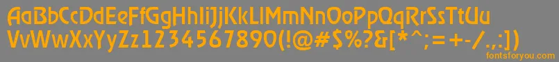 ARewindermedium Font – Orange Fonts on Gray Background
