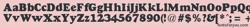 GoudyheavyfaceRegularDb Font – Black Fonts on Pink Background
