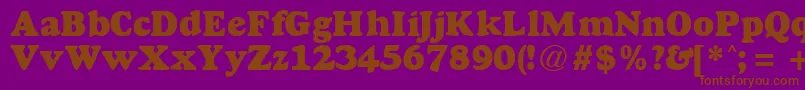 GoudyheavyfaceRegularDb Font – Brown Fonts on Purple Background