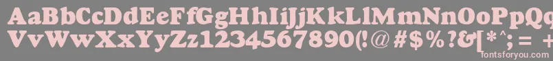 GoudyheavyfaceRegularDb Font – Pink Fonts on Gray Background