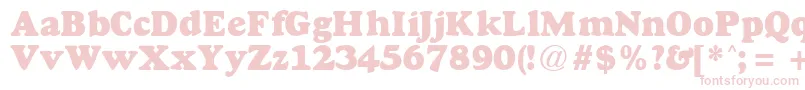 GoudyheavyfaceRegularDb Font – Pink Fonts on White Background