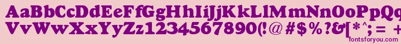 GoudyheavyfaceRegularDb Font – Purple Fonts on Pink Background