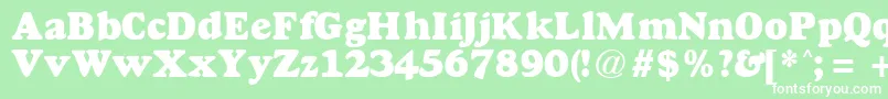 GoudyheavyfaceRegularDb Font – White Fonts on Green Background