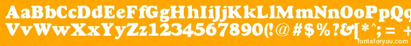 GoudyheavyfaceRegularDb Font – White Fonts on Orange Background