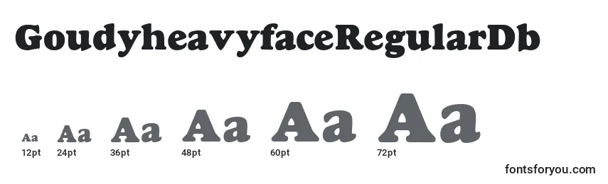 GoudyheavyfaceRegularDb Font Sizes