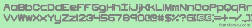 VindictiveBrk Font – Gray Fonts on Green Background