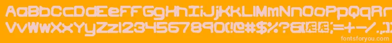 VindictiveBrk Font – Pink Fonts on Orange Background