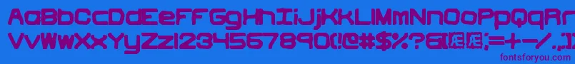 VindictiveBrk Font – Purple Fonts on Blue Background