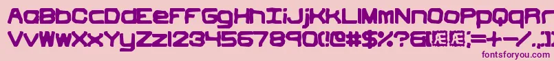 VindictiveBrk Font – Purple Fonts on Pink Background