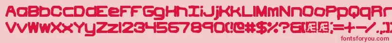 VindictiveBrk Font – Red Fonts on Pink Background