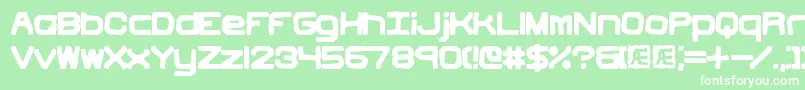 VindictiveBrk Font – White Fonts on Green Background