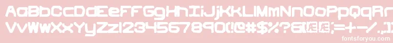 VindictiveBrk Font – White Fonts on Pink Background