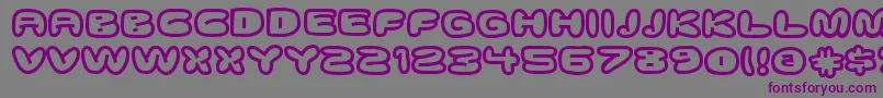 Шрифт GhostmeatRegular – фиолетовые шрифты на сером фоне