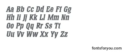 HeliumBoldItalic Font